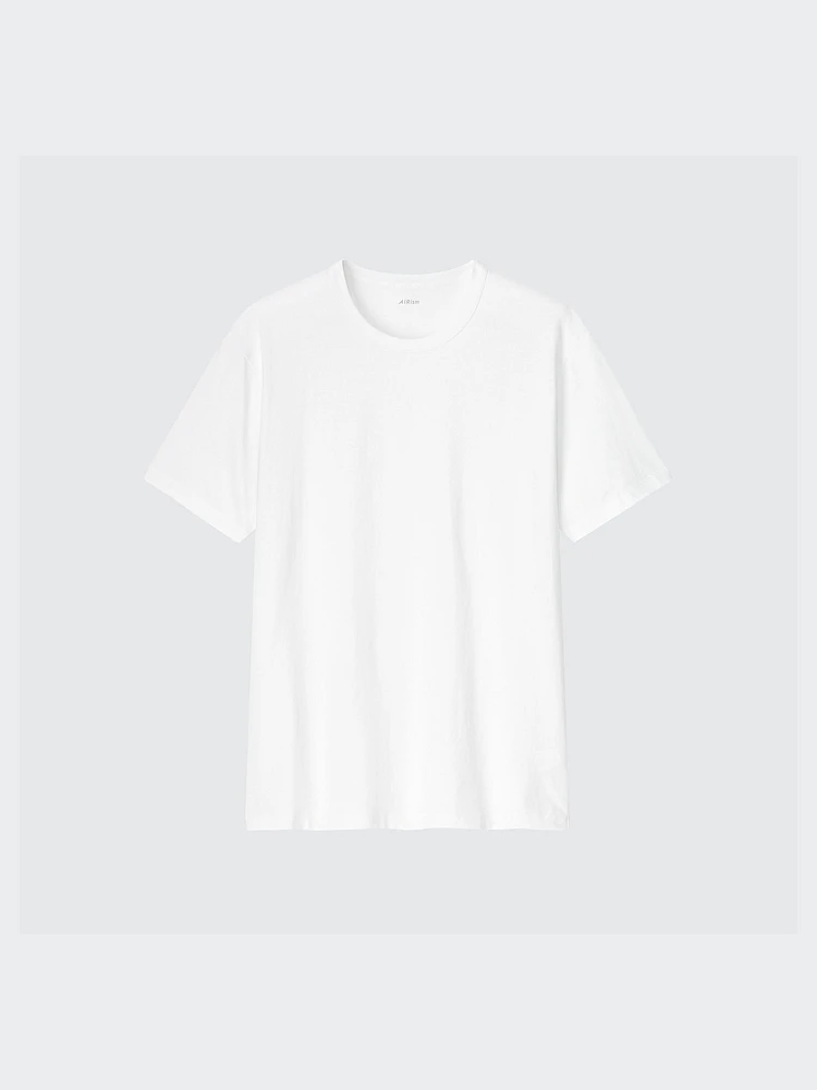 AIRISM COTTON CREW NECK T-SHIRT