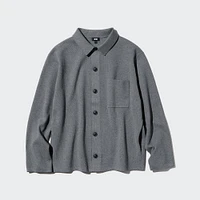 Milano Ribbed Shirt Collar Cardigan