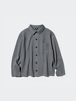 Milano Ribbed Shirt Collar Cardigan