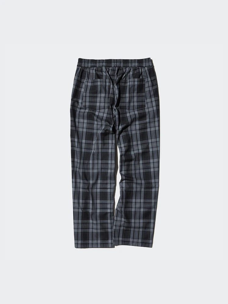 Flannel Easy Ankle Pants | Checked