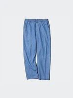 Cotton Relaxed Ankle Pants | Denim