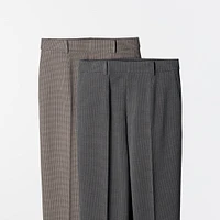 Smart Ankle Pants (2-Way Stretch, Checked)