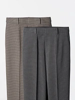 Smart Ankle Pants | 2-Way Stretch Checked