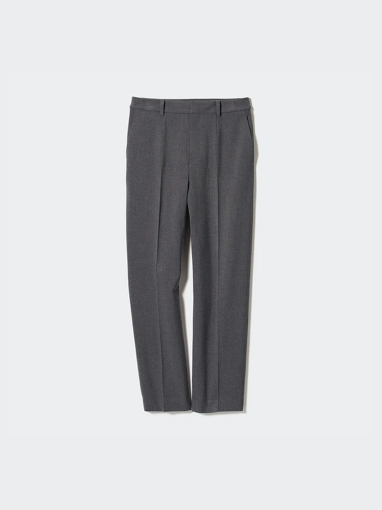 Smart Ankle Pants | 2-Way Stretch Checked