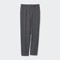 Smart Ankle Pants (2-Way Stretch, Checked, Tall)