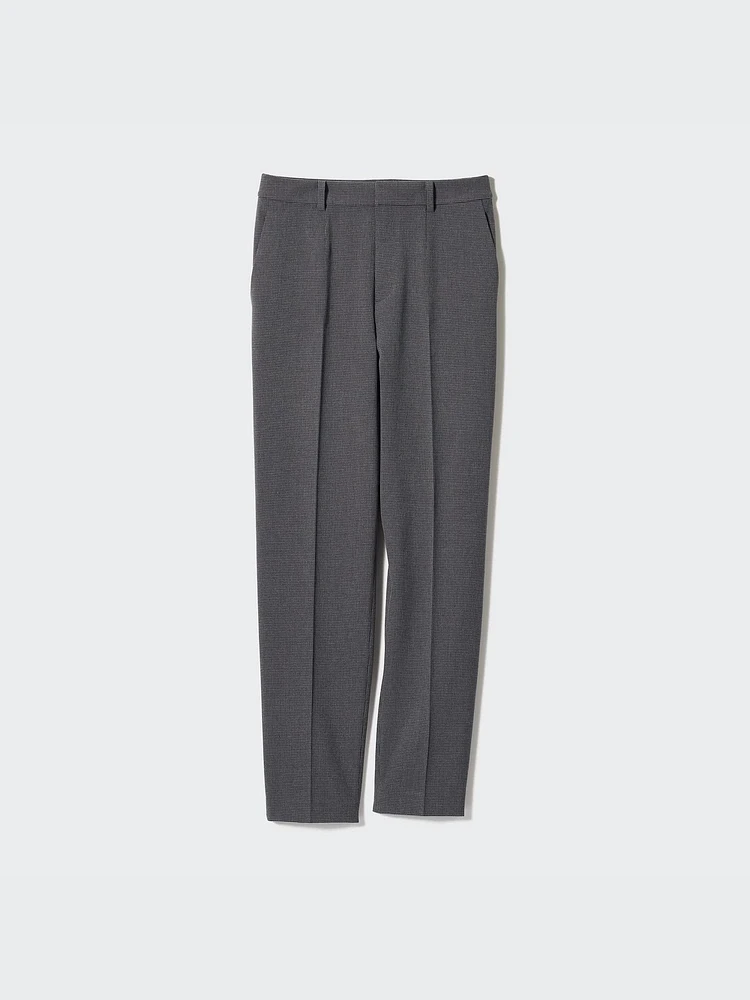 Smart Ankle Pants | 2-Way Stretch Checked Tall