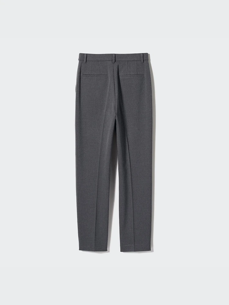 Smart Ankle Pants | 2-Way Stretch Checked Tall