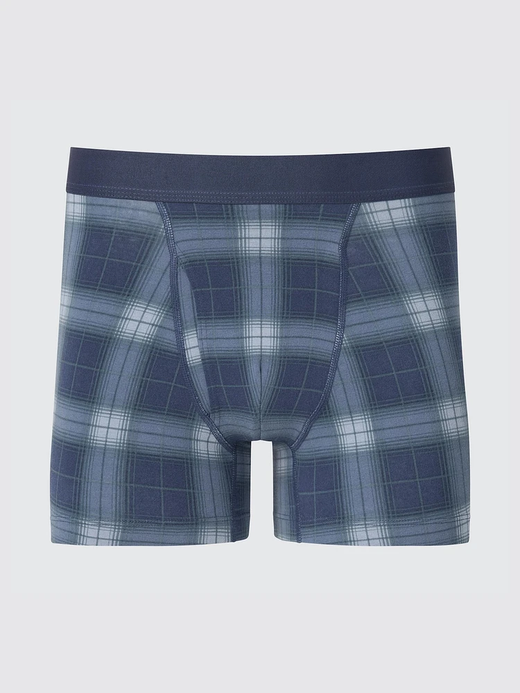 Cotton Boxer Briefs | Checked