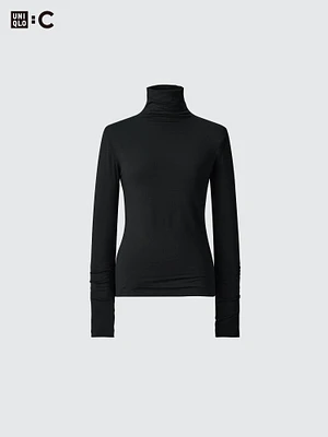 HEATTECH Cashmere Blend T-Shirt | Extra Warm Turtleneck