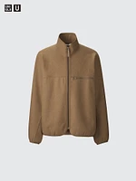 Brushed Jersey Zip-Up Blouson