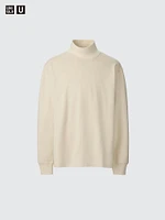 Brushed Lined Mock Neck T-Shirt | Long Sleeve