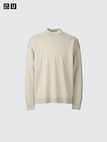 Merino Blend Mock Neck Sweater