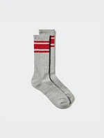 Striped Pile Socks