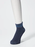 Striped Pile Short Socks