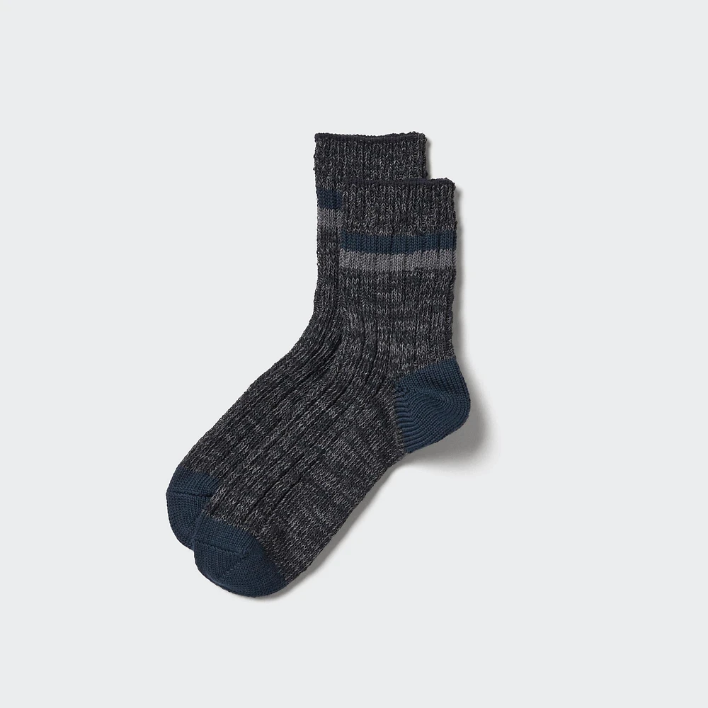 SLUB LINE HALF SOCKS