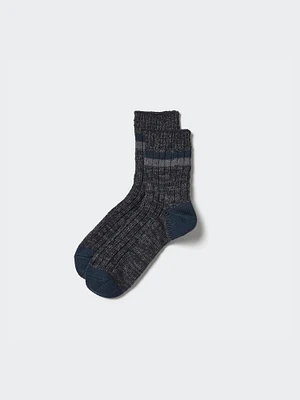 Slub Half Socks | Striped