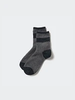 HEATTECH Fluffy Half Socks | Striped