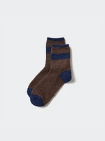 HEATTECH Fluffy Half Socks | Striped