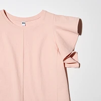 RUFFLE SLEEVE T-SHIRT