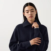 LAMBSWOOL HALF ZIP SWEATER