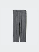 Pleated Wide Pants | Herringbone