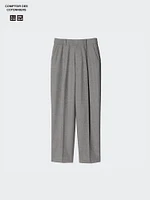 Tweed Pleated Tapered Pants