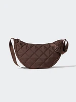 Round Shoulder Bag | Quilted