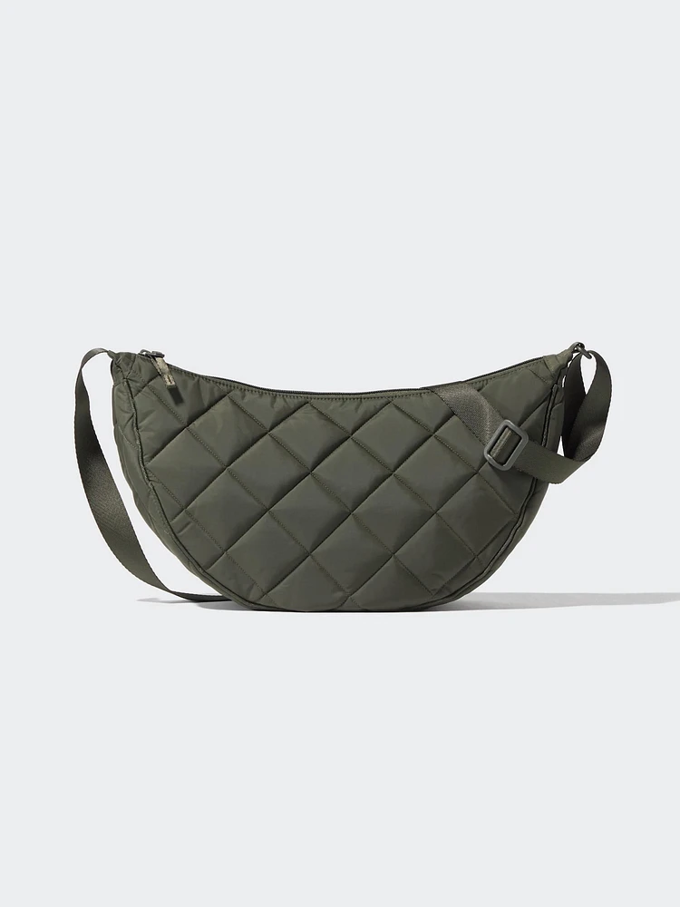 Round Shoulder Bag | Quilted