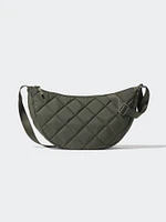 Round Shoulder Bag | Quilted