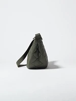 Round Shoulder Bag | Quilted