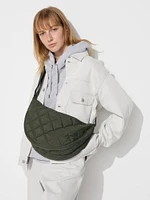 Round Shoulder Bag | Quilted