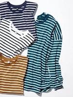 Smooth Cotton Oversized T-Shirt | Striped