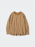 Smooth Cotton Oversized T-Shirt | Striped