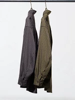 Twill Oversized Shirt | Checked