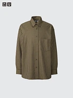 Twill Oversized Shirt | Checked