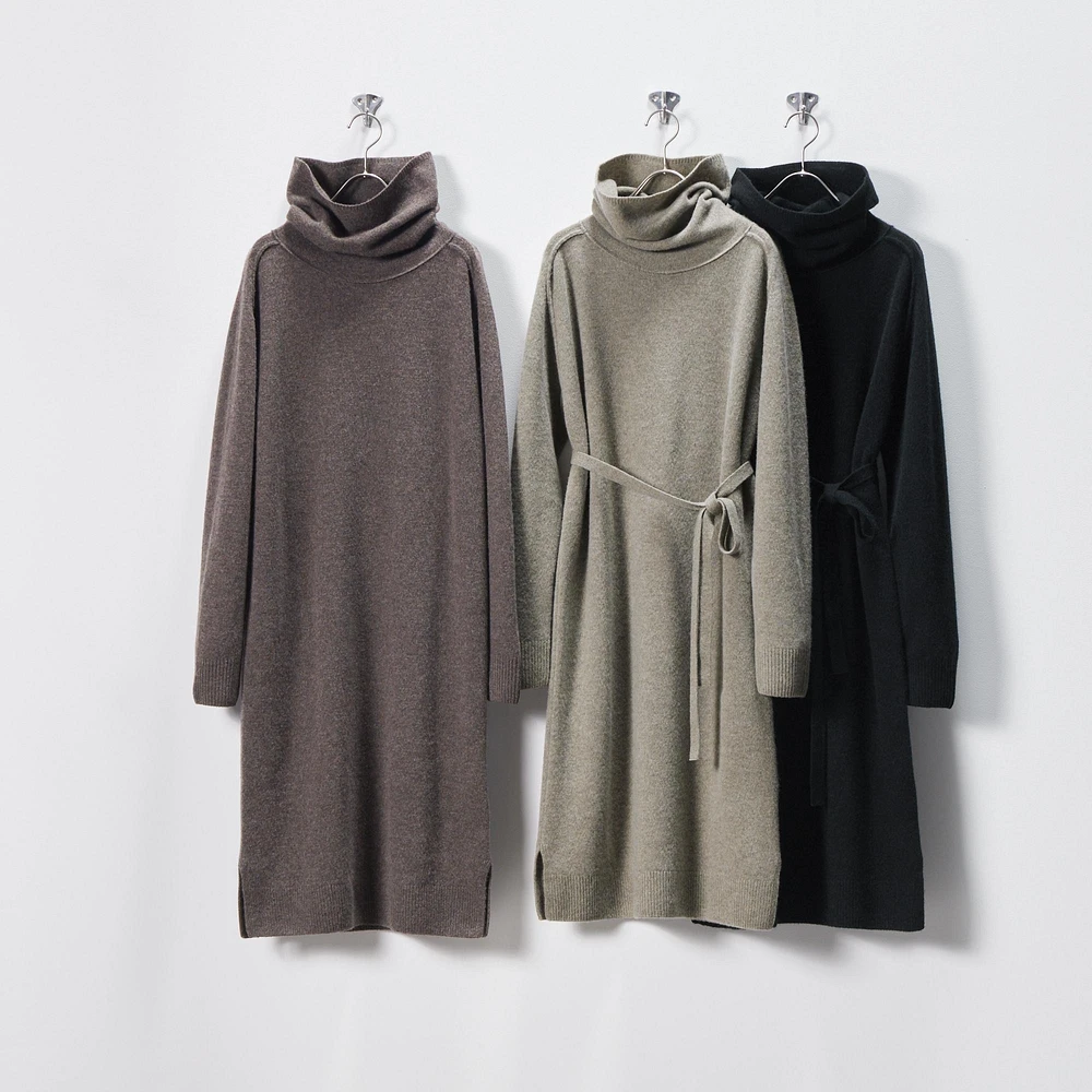 LAMBSWOOL TURTLENECK DRESS