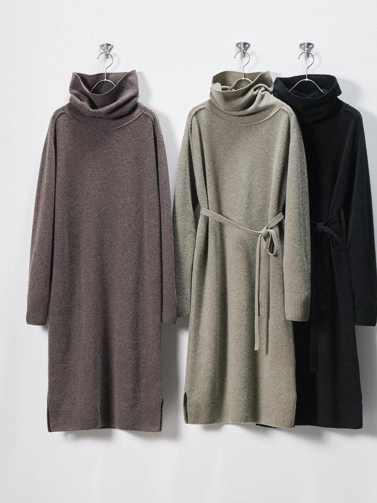 Lambswool Turtleneck Dress
