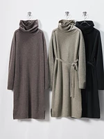 Lambswool Turtleneck Dress