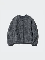 Pile Lined Fleece Cardigan