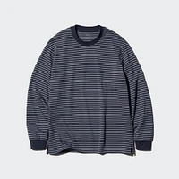 AIRism Cotton T-Shirt | Long Sleeve Striped