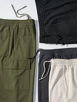 Washed Jersey Cargo Pants