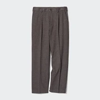 Pleated Wide Pants | Houndstooth