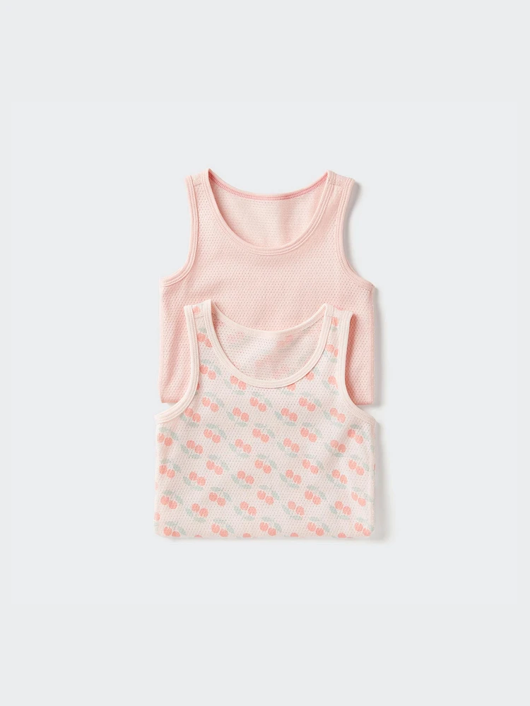 COTTON MESH TANK TOP 2P