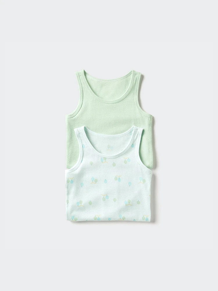 COTTON MESH TANK TOP 2P