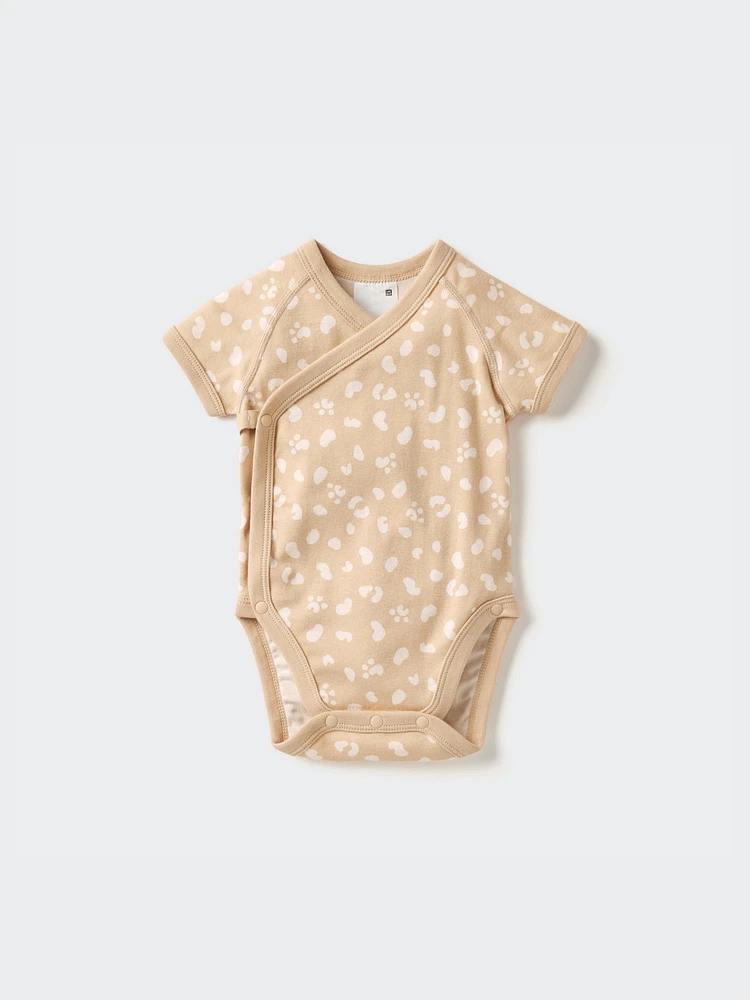 Baby Printed Bodysuit | Open Front