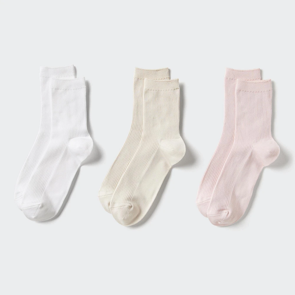 RIBBED CREW SOCKS | 3 PAIRS