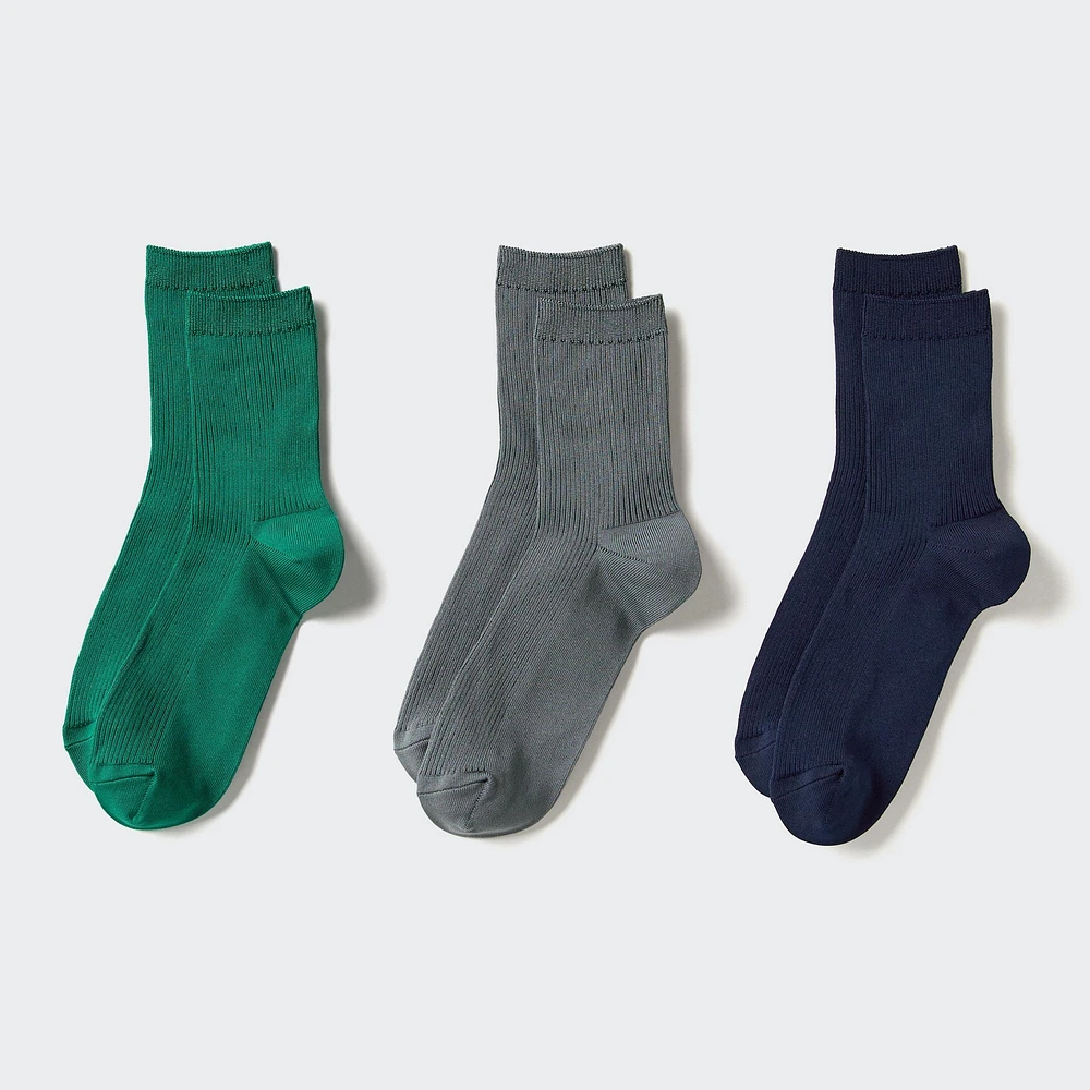 RIBBED CREW SOCKS | 3 PAIRS