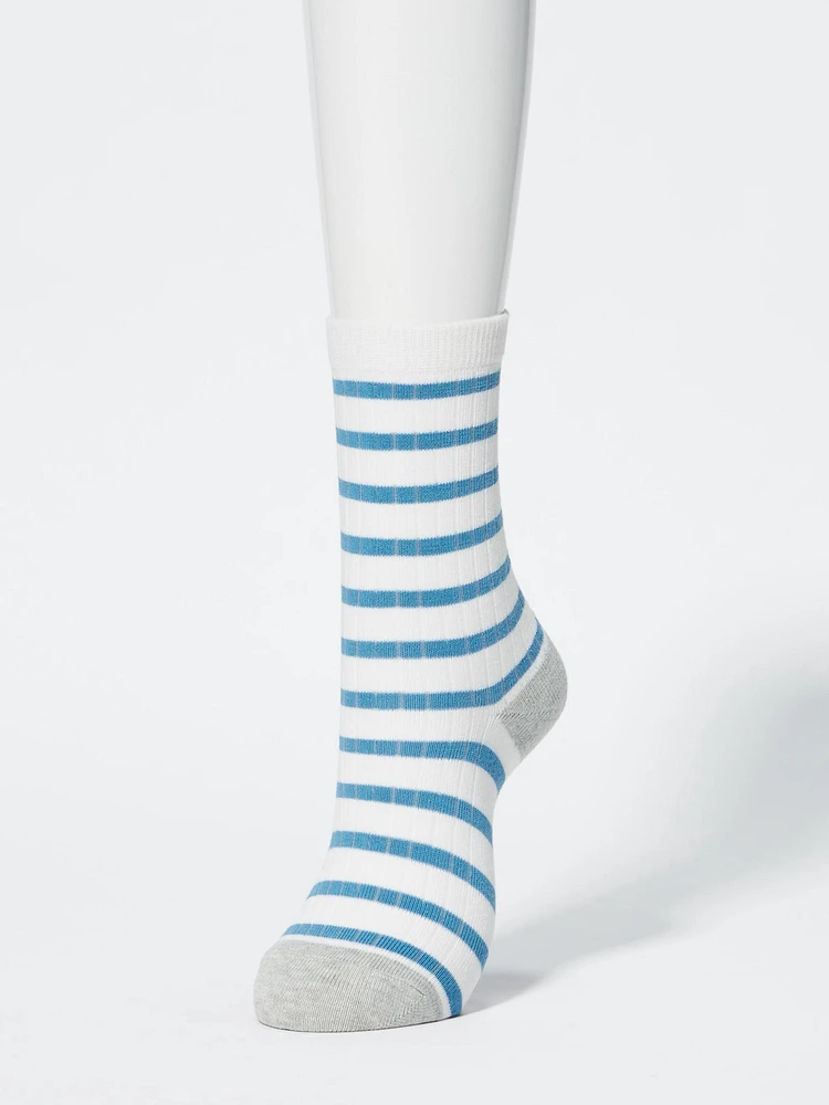 STRIPED MESH SOCKS | 3 PAIRS