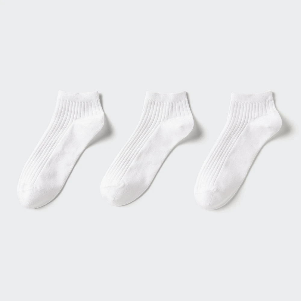 RIBBED SHORT SOCKS | 3 PAIRS