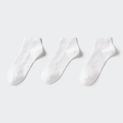 RIBBED SHORT SOCKS | 3 PAIRS